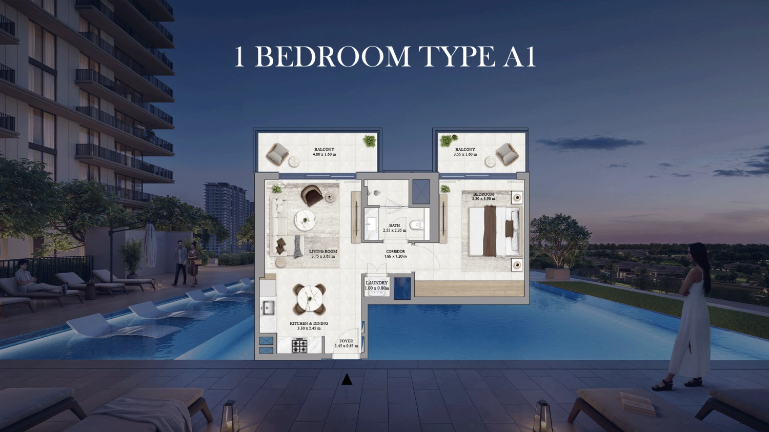  1 BR - Type A