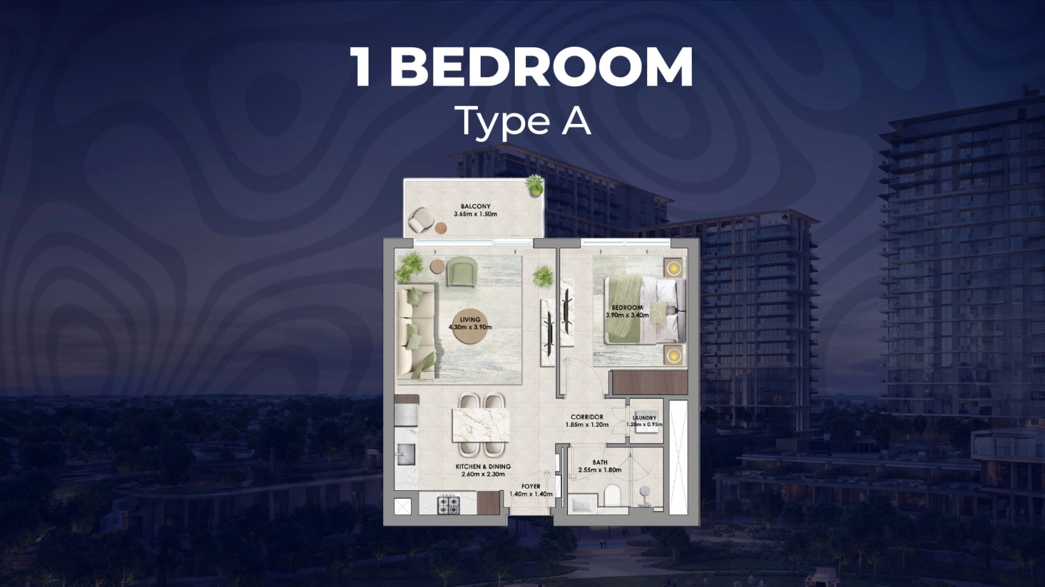  1 BR - Type A