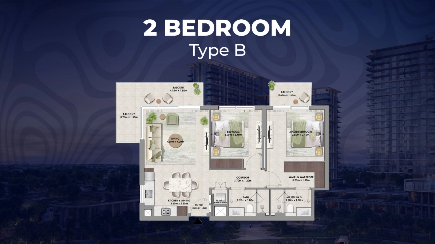  2 BR - Type B