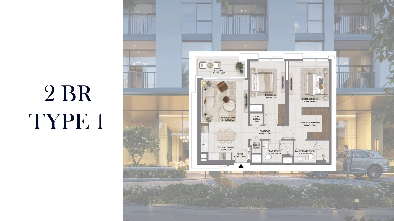  2 BR - Type A