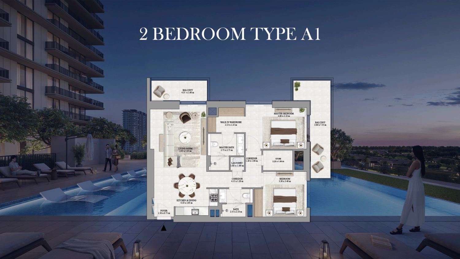  2 BR - Type A