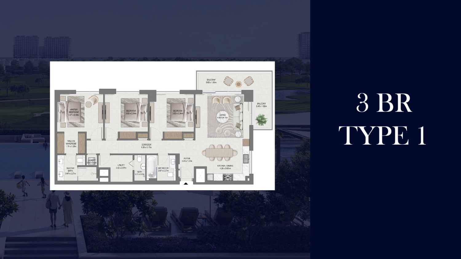  3 BR - Type A