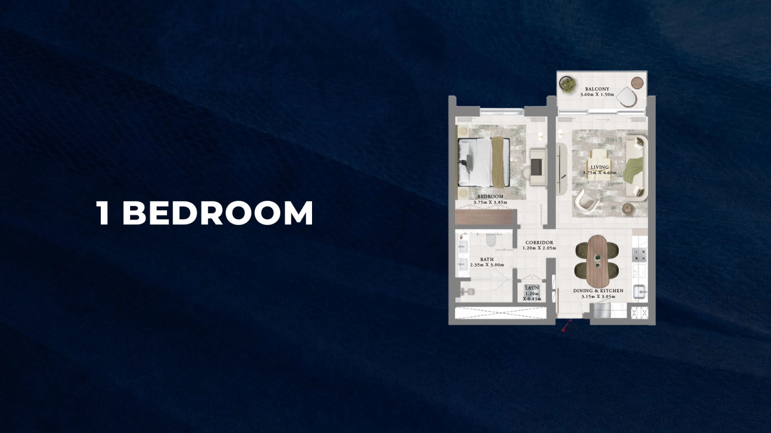  1 BR - Type A