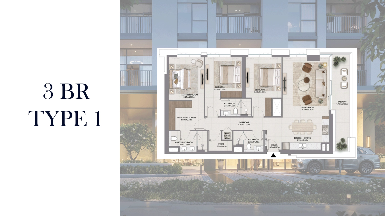  3 BR - Type A